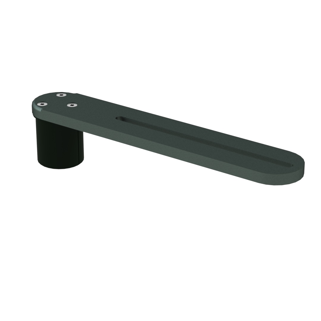 Schwenkarm 280 mm für Notebook-Halterung mit Gelenkzapfen, Ende frei Schwenkarm 280 mm für Notebook-Halterung mit Gelenkzapfen, Ende frei