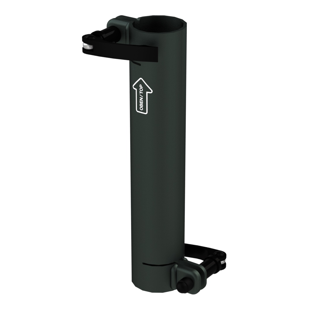 Standrohr 250 mm gerade mit 2 Exzenterhebeln für Laptop-Halterung Standrohr 250 mm gerade mit 2 Exzenterhebeln für Laptop-Halterung