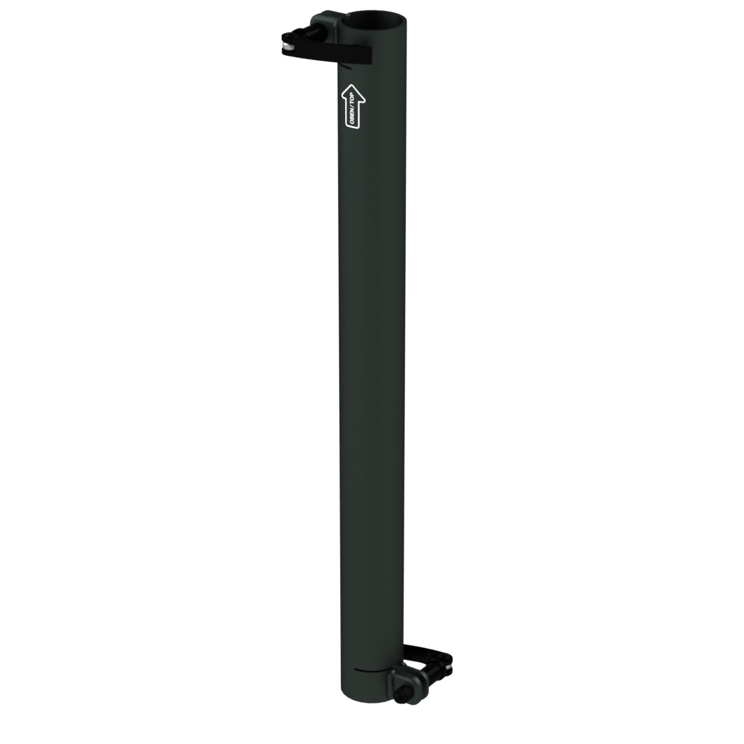 Standrohr 550 mm gerade mit 2 Exzenterhebeln für Laptop-Halterung Standrohr 550 mm gerade mit 2 Exzenterhebeln für Laptop-Halterung