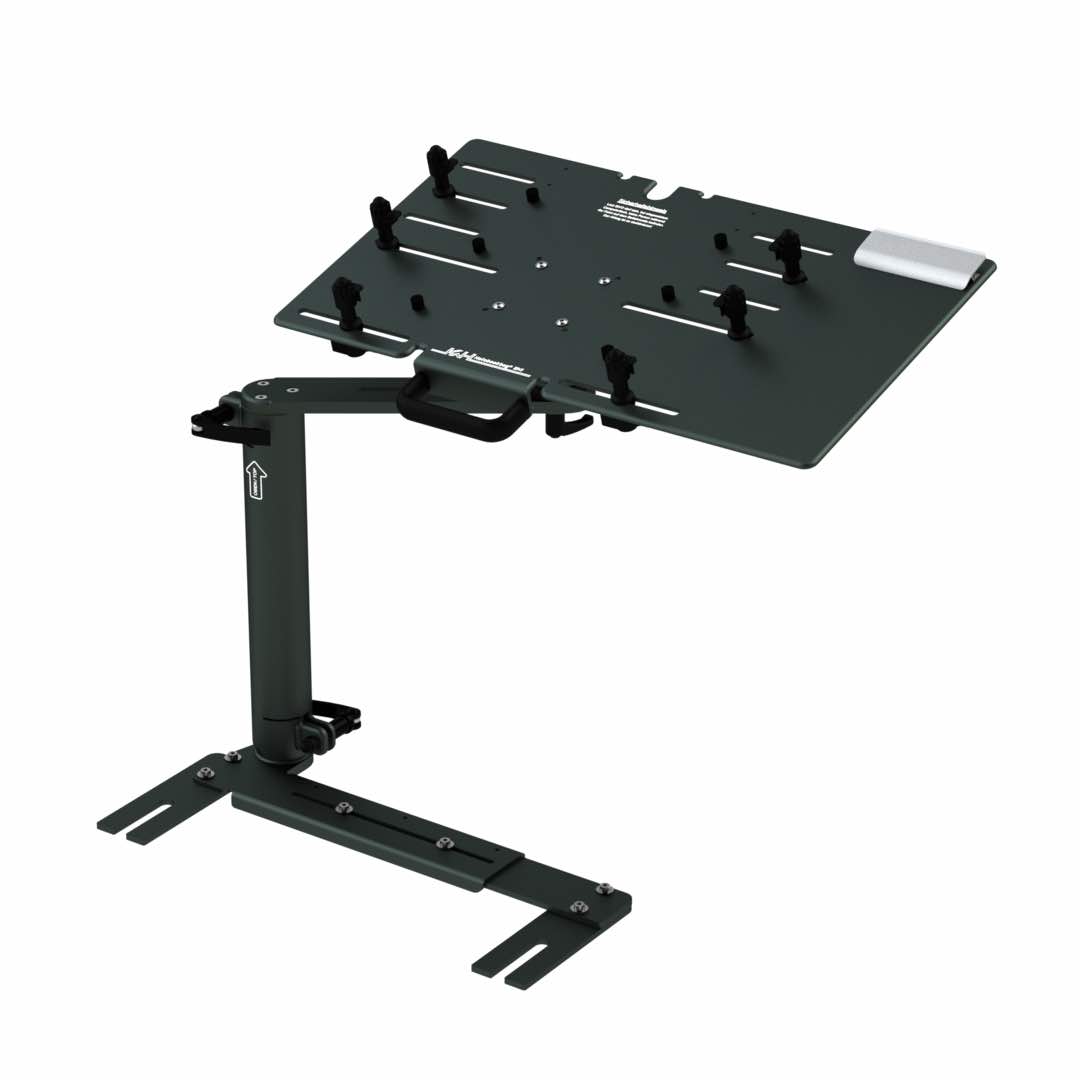 Laptop-Haltesystem Notebookboy® UNI auf Einschraubbasis mit Standrohr 300 mm Laptop-Haltesystem Notebookboy® UNI auf Einschraubbasis mit Standrohr 300 mm