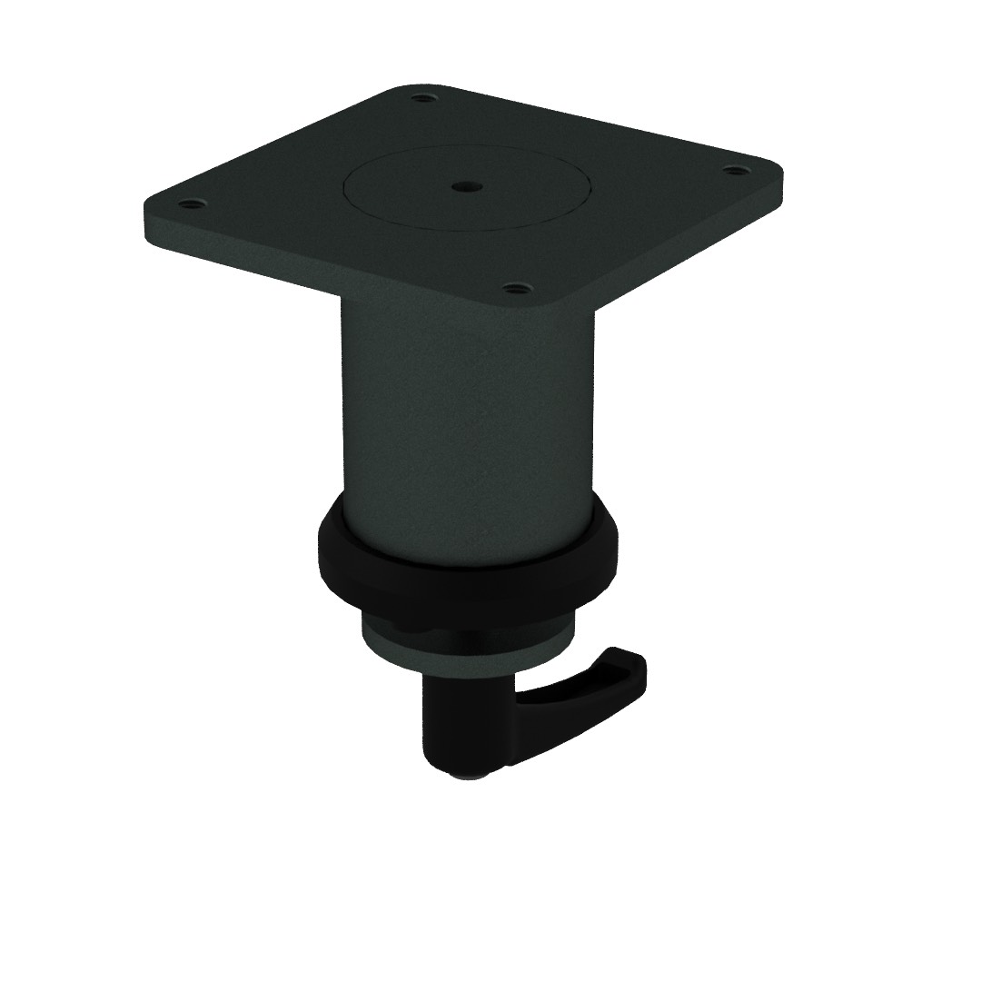 Adapter für Platte Laptop-Halterung 60x60, Zapfen 50 mm lang, ohne Neigung Adapter für Platte Laptop-Halterung 60x60, Zapfen 50 mm lang, ohne Neigung
