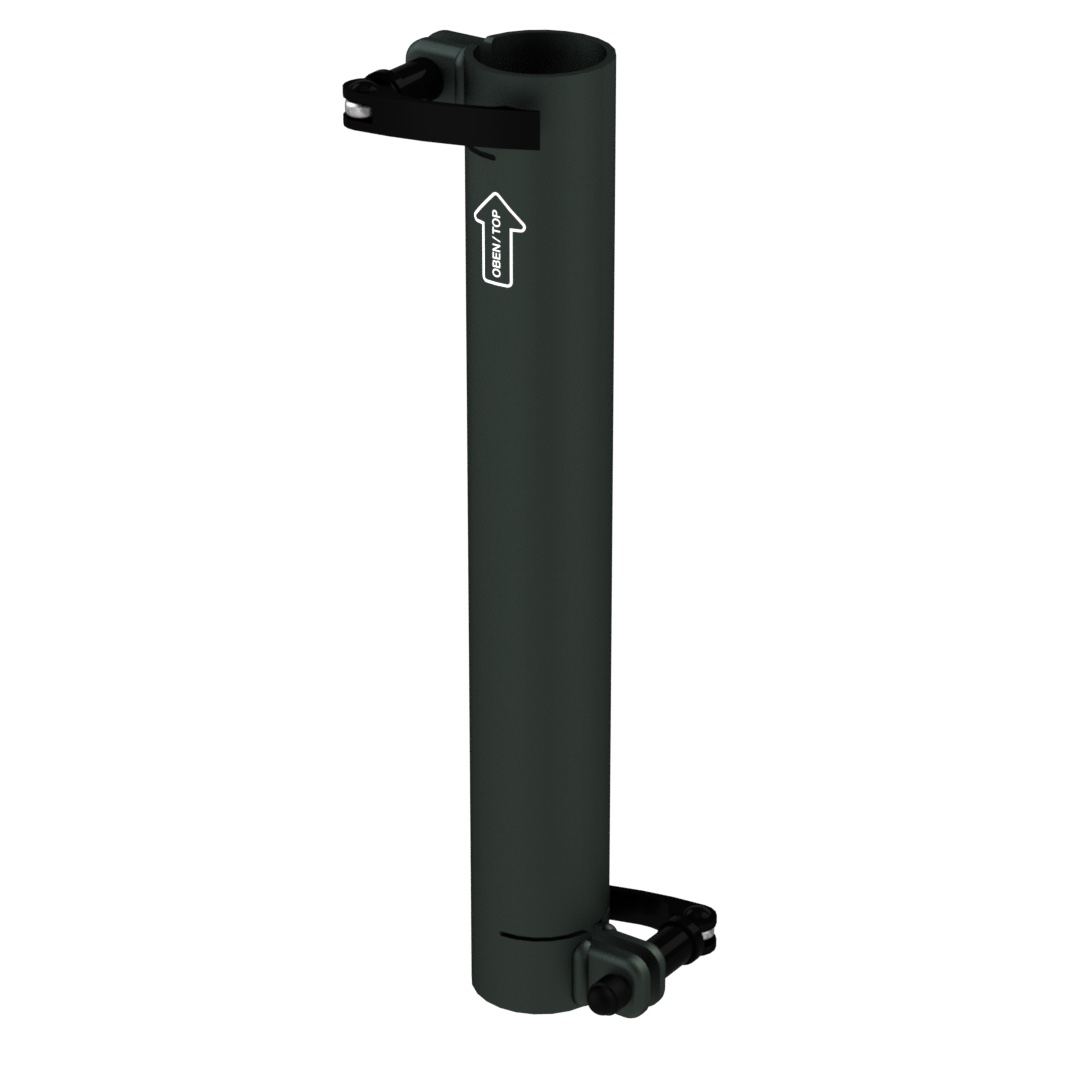Standrohr 350 mm gerade mit 2 Exzenterhebeln für Laptop-Halterung Standrohr 350 mm gerade mit 2 Exzenterhebeln für Laptop-Halterung