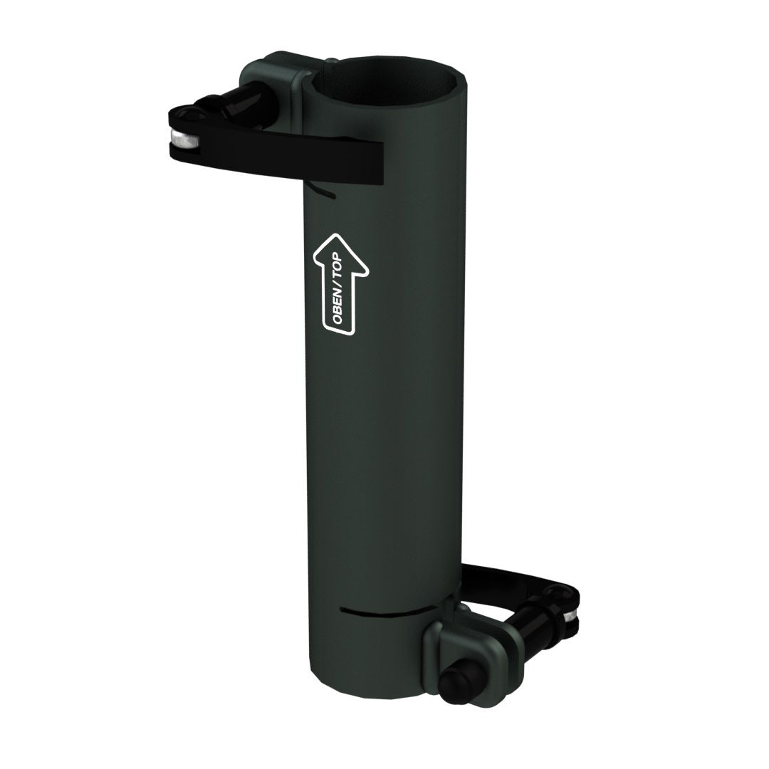Standrohr 200 mm gerade mit 2 Exzenterhebeln für Laptop-Halterung Standrohr 200 mm gerade mit 2 Exzenterhebeln für Laptop-Halterung