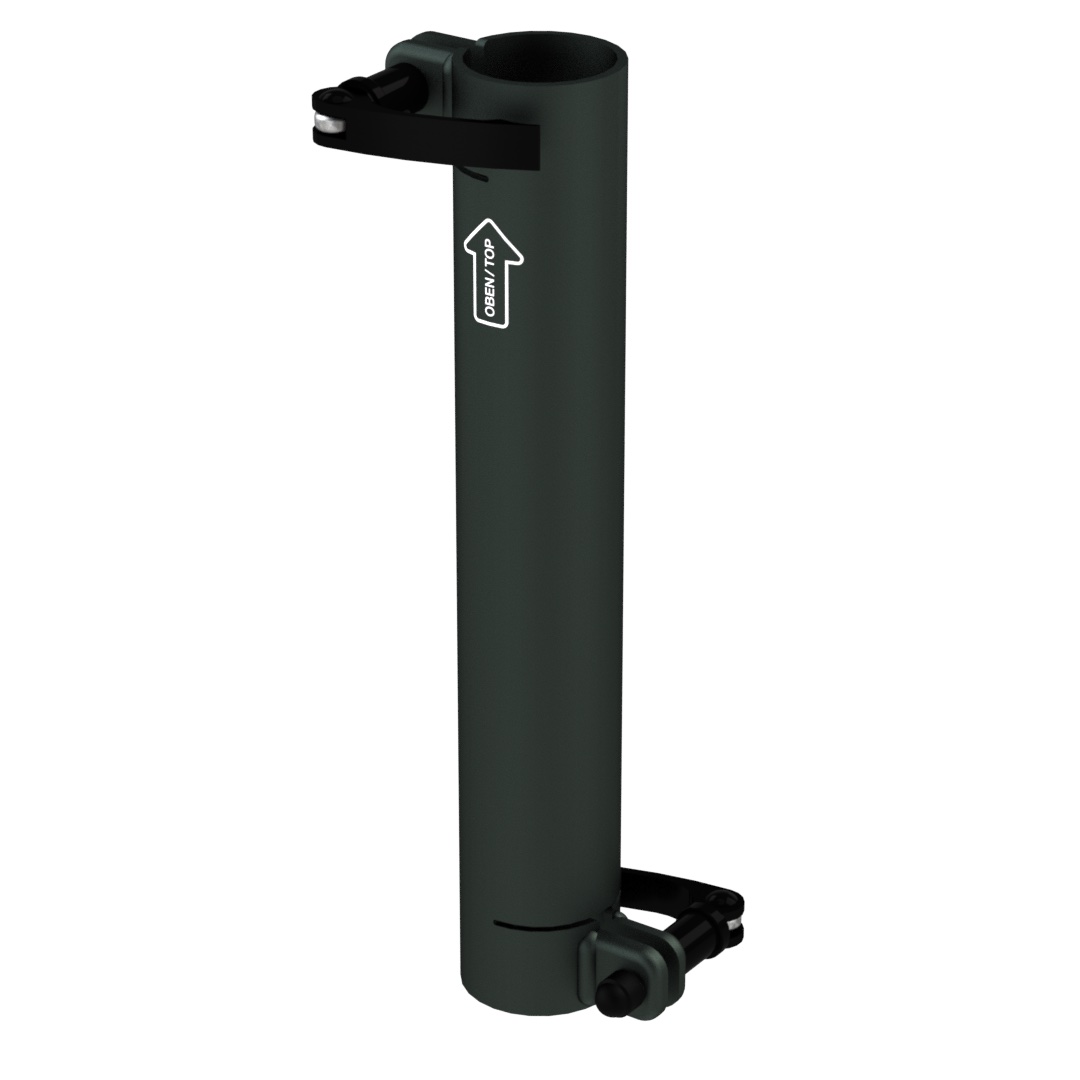 Standrohr 300 mm gerade mit 2 Exzenterhebeln für Laptop-Halterung Standrohr 300 mm gerade mit 2 Exzenterhebeln für Laptop-Halterung