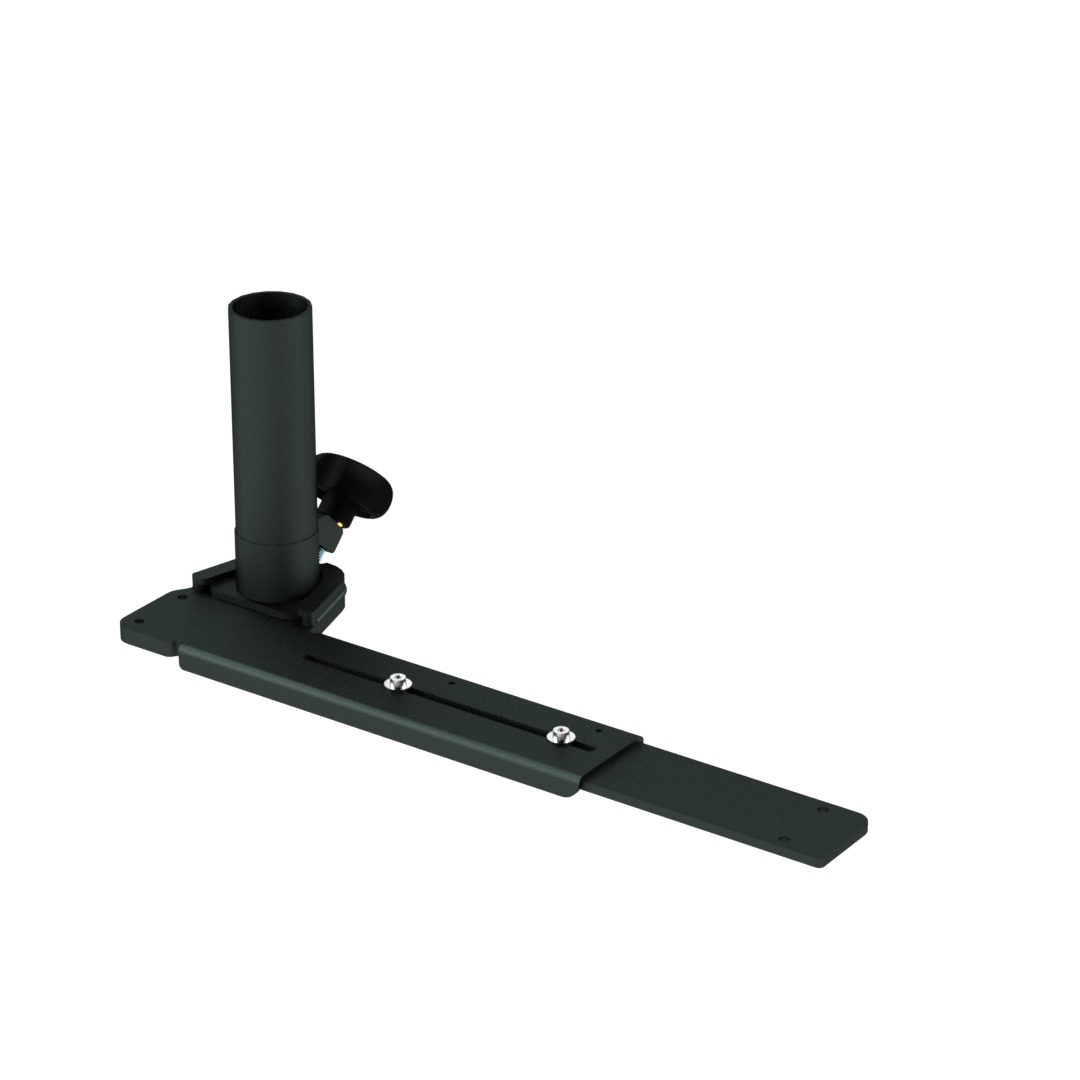 Universal-Einschraubbasis für Laptop-Halterung mit abnehmbarem Aufnahmerohr Universal-Einschraubbasis für Laptop-Halterung mit abnehmbarem Aufnahmerohr